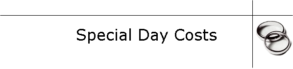Special Day Costs
