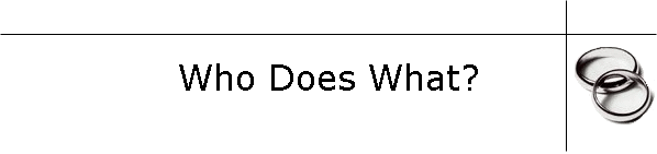 Who Does What?
